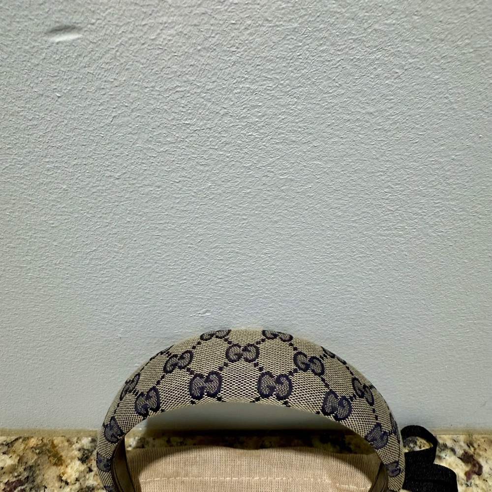 Gucci Blue and Gray Patterned Headband